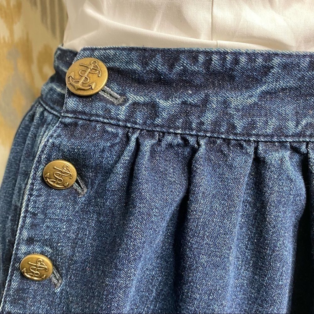 Ralph Lauren Nautical Dark Denim Circle Skirt - Picture 16 of 16